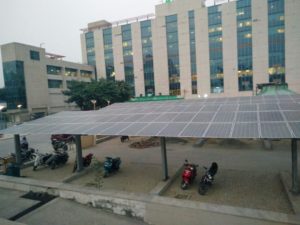 Amplus for 115 kW solar plant system at Fortis Healthcare 1