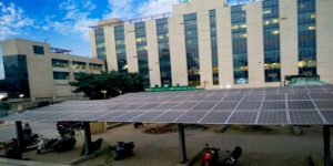 Fortis Healthcare 115 kW solar power plant system