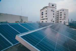D-Mart rooftop solar power plant by Amplus